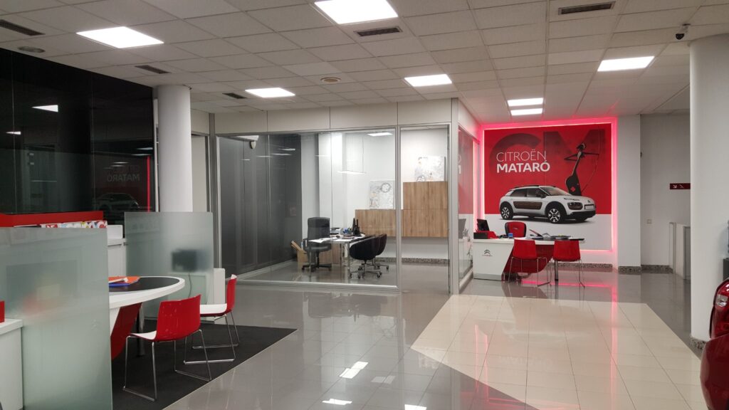 Divisiones de espacio para empresas